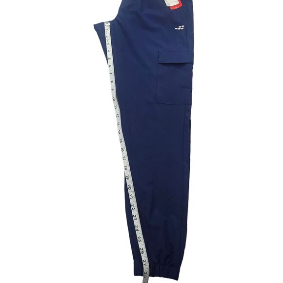 BCG navy blue cargo pocket drawstring water repellant stretch pants small NWT - Picture 8 of 8
